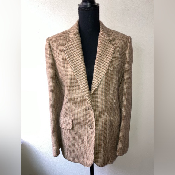 Vintage Jackets & Blazers - Vintage ‘80s Just for Joseph Magnin Multicolor Tweed Blazer 100% Wool ILGWU L